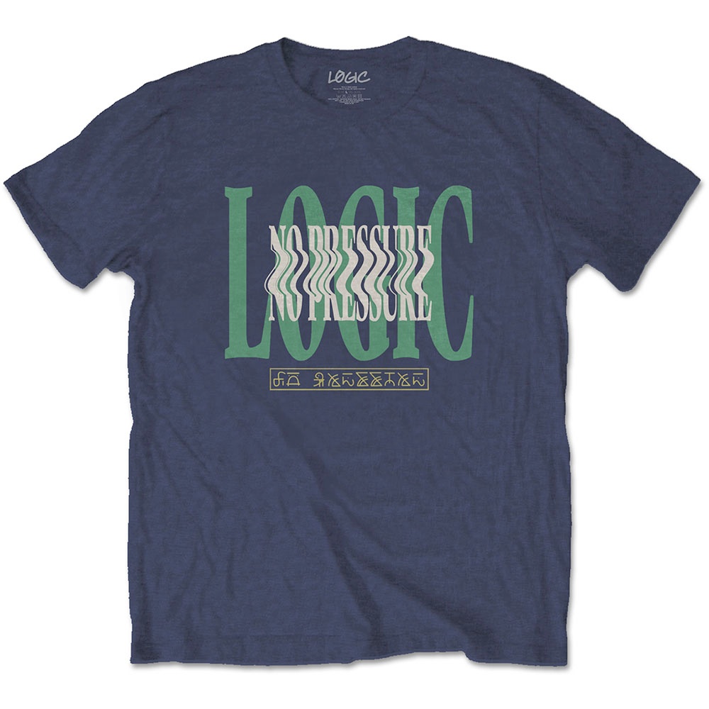 Logic - Wavy Mens Tshirt - Blue